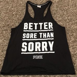 Pink workout tank top